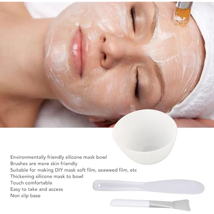 Yechiry DIY TOOL SET SILICONE BOWL BRUSH SPATULA 3PCS MIXING TOOL SETS FOR SKIN CARE ENTHUSIASTS AND TRAVELERS - Image 4